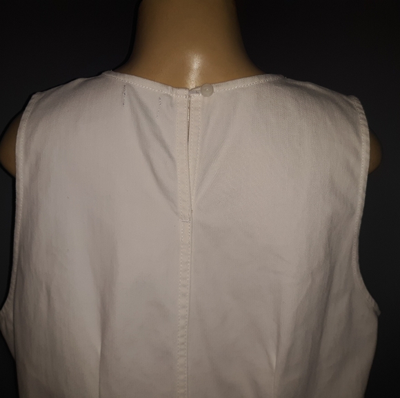 J CREW WHITE JEAN DRESS SZ 16 - Picture 6 of 6